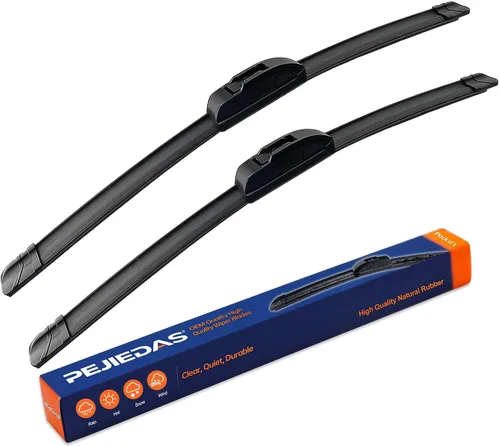 Limpiaparabrisas delanteros de calidad OEM, reemplazo para Jeep Wrangler 1997-2006, estilo original OE (limpiaparabrisas delanteros de 13 pulgadas +