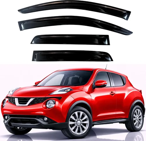 Miniatura 256 de KPY Visor de ventana compatible con Hyundai Tucson 2021-2025, 4 piezas de deflector de ventilación para ventana lateral, estilo Mugen, protector