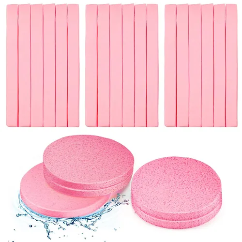 Patelai 120 esponjas faciales comprimidas para esteticistas, eliminación de maquillaje facial, almohadilla de esponja de limpieza, exfoliante, spa,