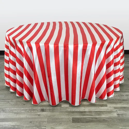 Miniatura 34 de YOUR CHAIR COVERS - Mantel redondo de satén de 120 pulgadas, color rubor, manteles de mesa redondos para mesas de banquete de 5 pies Blush
