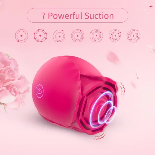 Miniatura 4 de Juguetes de rosa vibrador clitoral para mujeres, estimulador sexual Vlatne con 7 modos de golpeteo alucinante, cosquilleo del pezón y del clítoris