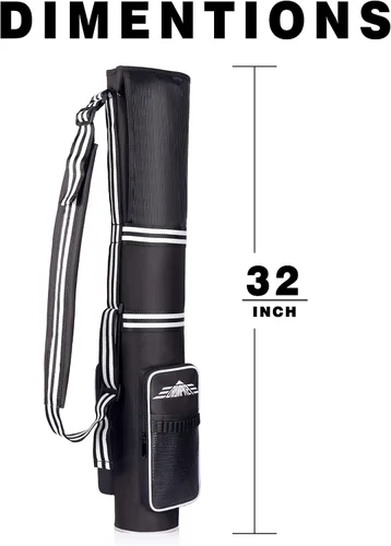 Miniatura 6 de Champkey Bolsa de golf profesional para el domingo (lleva de 3 a 9 palos) – 6 bolsillos de transporte y correa ajustable para golf, bolsa
