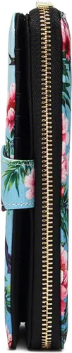 Miniatura 156 de Cartera de mano para mujer, estilo bohemio, con RFID, elegante, espaciosa con correa para viajes, capacidad para tarjetas, teléfono, dinero