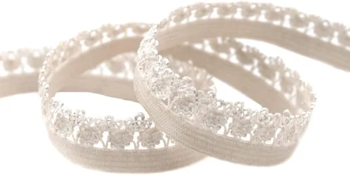 Miniatura 6 de Bristlegrass Picot Loop - Banda elástica para coser de 1/2 pulgada, 0.512 in, corona de carrete con volantes, cinta elástica de encaje para atar