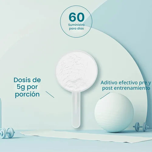 Miniatura 5 de DEAL SUPPLEMENT Polvo de Monohidrato de Creatina Instantánea, 5g Por Porción – 60 Porciones Fórmula Micronizada, Sin Sabor, de Absorción Rápida