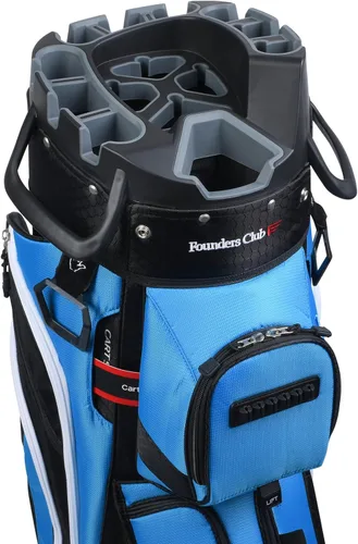 Founders Club Serie Tour de 4ª Generación Organizador con Candado para Clubes de Golf, Bolsa de Carrito para Hombres con Divisores Anti-Vibración de
