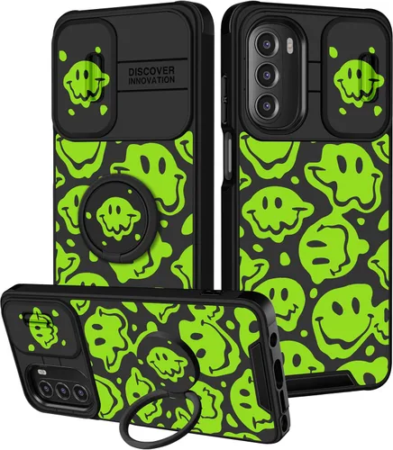 Miniatura 65 de para Moto G 5G 2023 funda - Cubierta de teléfono linda con corazón para mujeres y niñas, diseño único negro con cubierta deslizante para la cámara