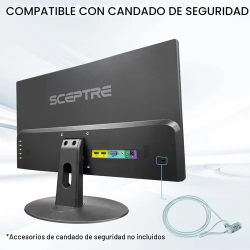 Miniatura 8 de Sceptre - Monitor LED delgado Prime de 24 pulgadas, 1080p 99% sRGB 2x HDMI VGA con altavoces integrados, color negro máquina
