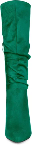Miniatura 3 de Allegra K Botas altas hasta la rodilla con tacón de aguja y puntera puntiaguda para mujer