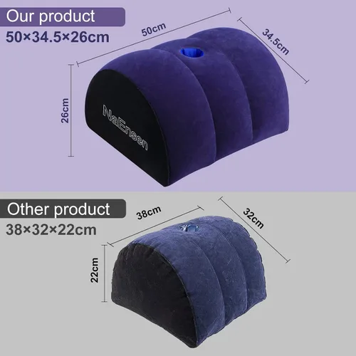 Miniatura 5 de Juguetes sexuales Consolador Almohada Media Luna Adulto ToyMount para Coupe Sexo Mujeres G SpotPosition Cojín multifuncional InflableSupport Almohada