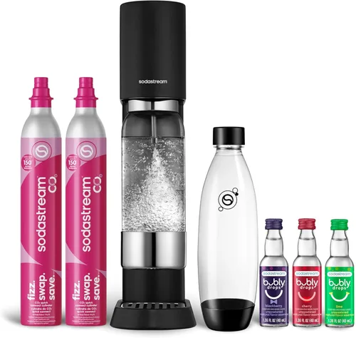 Miniatura 10 de SodaStream Enso - kit para hacer agua con gas, incluye CO2 y botella carbonatadora Acero inoxidable