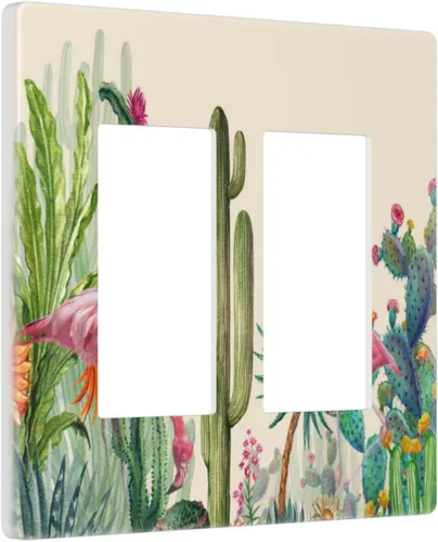 Miniatura 528 de Cubiertas de placa de pared de 3 gang con interruptor de luz de triple palanca, en negro y dorado con esplendor de oro rosa, estampado floral