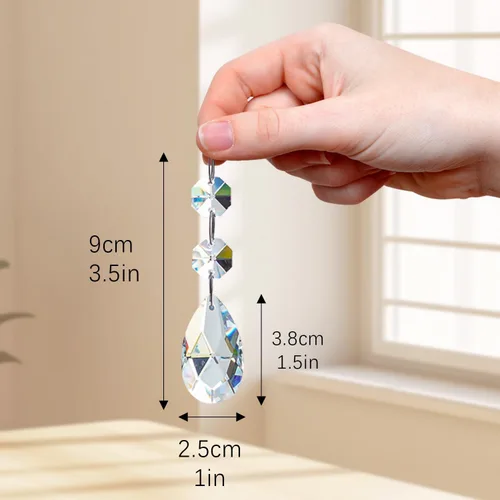 Miniatura 6 de H & D Bola de vidrio Prismas – Lámpara de techo con brazos, piezas de repuesto