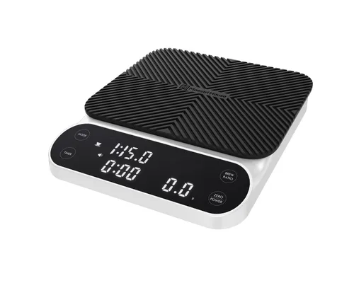 Miniatura 11 de Báscula de café Maestri House S3 con temporizador, báscula digital recargable de 3 kg/0,1 g, 3 modos de preparación, proporciones ajustables y Gris