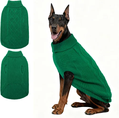 Miniatura 22 de Mihachi Suéteres para Perros Pequeños y Medianos Niña o Niño, Camisa Cálida y Suave para Perros, Abrigo para Perros para Clima Frío con Cuello