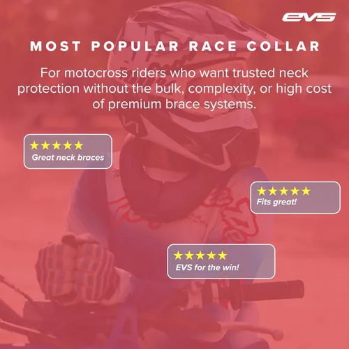 Miniatura 9 de EVS Sports R2 - Soporte de cuello Karting, Motocross y Off-Road Espuma de impacto ligera Ajuste seguro y ajustable