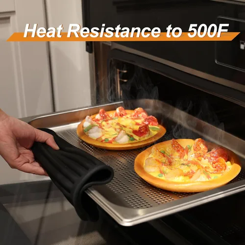 Miniatura 2 de Joyhalo Paquete de 4 salvamanteles de silicona para ollas y sartenes calientes, salvamanteles resistentes al calor de 480 ℉ para platos calientes