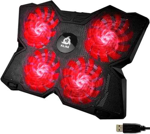Miniatura 4 de KLIM Almohadilla de enfriamiento para laptop Wind - Más de 500 000 unidades vendidas - Nuevo - El ventilador de enfriamiento de acción rápida más