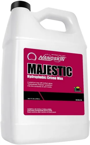 Nanoskin MAJESTIC Nano Creme Wax 1 Galón – Produce un brillo profundo y lustroso y una protección UV superior | Uso con pulidora amortiguadora / A
