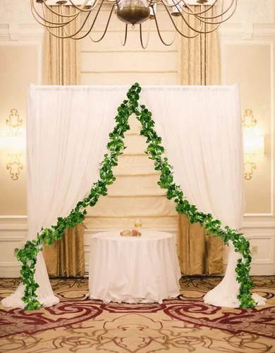 Miniatura 4 de Guirnalda de vides artificiales de 168 pies, plantas colgantes falsas, guirnalda de hojas verdes sintéticas para pared, fiesta, boda, habitación