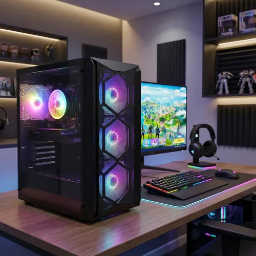 Miniatura 6 de STGAubron Computadora de escritorio para videojuegos, Intel Core i7 8ª generación hasta 4.1G, GeForce RTX 3050 6G, 16G DDR4, 512G SSD, WiFi 6, BT