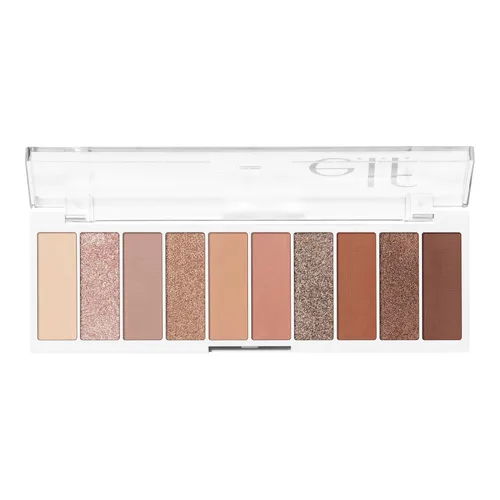 Miniatura 5 de e.l.f. Paleta de Sombras de Ojos Perfect 10, Diez Tonos Ultra-pigmentados Brillantes y Mate, Vegano y Libre de Crueldad, Oro Rosa Nude