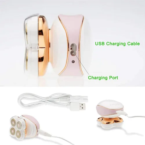 Miniatura 5 de Cable de carga de repuesto para acabado táctil impecable afeitadora de piernas para mujer, cable de alimentación USB de 5 V (paquete de 2)