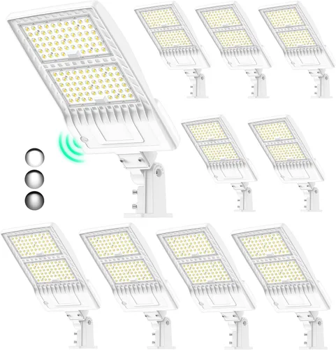 Miniatura 31 de Luz LED de Poste para Estacionamiento de 480V 320W con Montaje de Ajuste Deslizante, Luces LED Tipo Caja UL DLC Certificadas 44800LM 5000K Luces