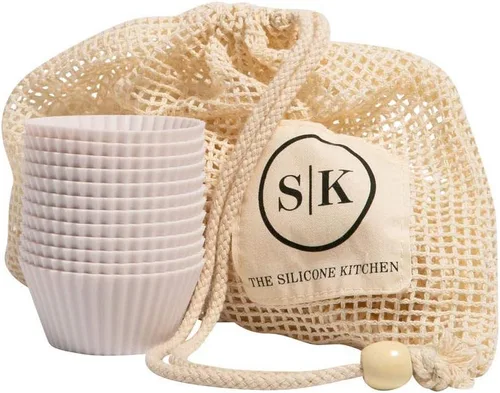 Miniatura 2 de The Silicone Kitchen Vasos de silicona reutilizables para hornear, no tóxicos, sin BPA, aptos para lavavajillas, regulares, paquete de 12