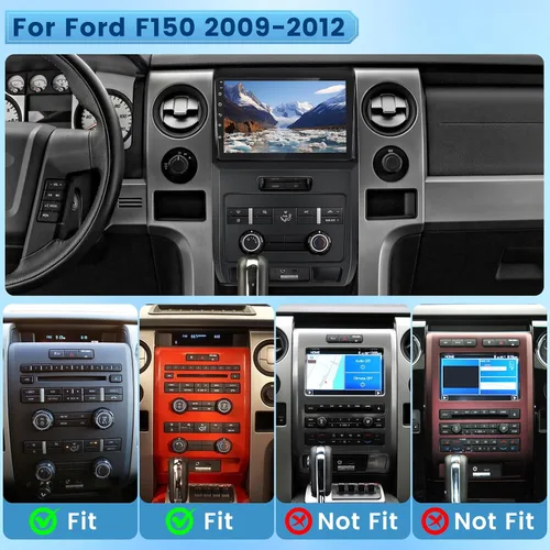 Miniatura 2 de [2+64G] NHOPEEW - Radio de coche para Ford F150 F 150 F-150 2009-2012, pantalla táctil de 9 pulgadas, Android Car Stereo, Carplay inalámbrico