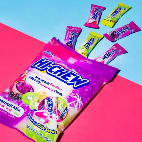 Miniatura 6 de HI-CHEW Mezcla Superfruit, 3.17 oz, 6 piezas, sin gluten, elaborada con sabores de frutas naturales y artificiales