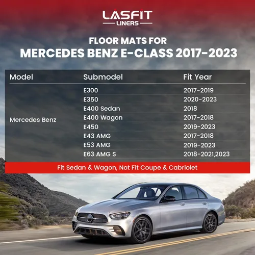 Miniatura 2 de LASFIT Tapetes de elastómero termoplástico para 1a y 2a fila de asientos de auto, para todo tipo de clima