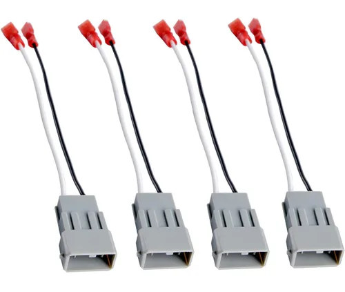 Miniatura 7 de HSTECH 72-6514 2 pares (paquete de 4) arnés de cableado de cable de cable para vehículos Chrysler Dodge Altavoces, adaptador de conector de enchufe