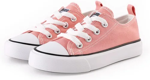PATPAT Tenis sin cordones para niños y niñas, tenis para niños pequeños, zapatos de lona para niños pequeños, Blanco