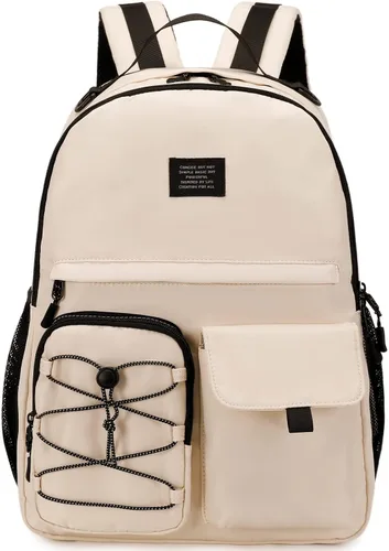 Lohol - Mochila casual para hombres y mujeres, elegante mochila con compartimento para portátil de 15 pulgadas para la escuela, el trabajo o los