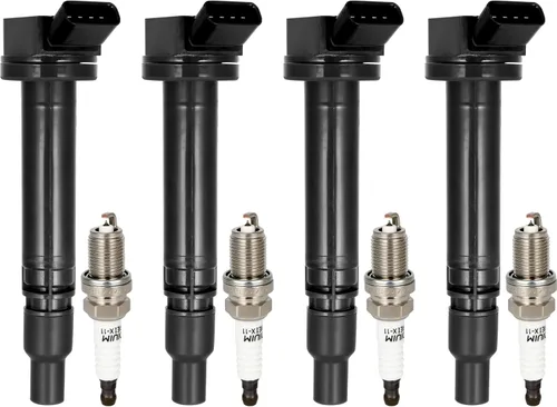 Miniatura 21 de ECCPP UF765 4 bobinas de encendido con 4 bujías de iridio A4 Q5 2014-2020 l4 2.0L 1.8L UF765