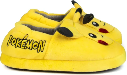 Miniatura 6 de Pokemon Pikachu - Pantuflas para niños y niñas con personajes 3D, Amarillo