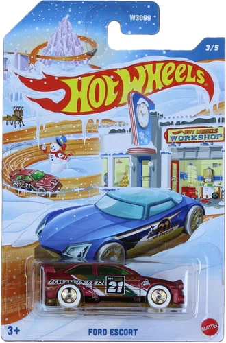 Miniatura 4 de Hot Wheels Paquete completo de 5 vehículos fundidos a presión para vacaciones de invierno 2021