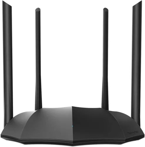 Tenda Enrutador WiFi Gigabit AC1200 - Enrutador de Internet Inalámbrico de Alta Velocidad de Banda Dual, 3 Puertos Gigabit WAN/LAN, 4 Antenas de
