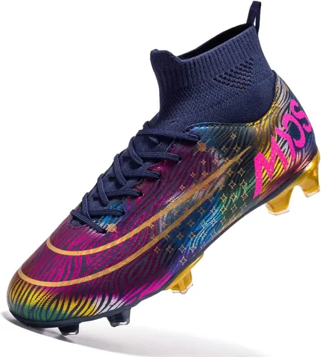 JIEBUNIAO Botas de fútbol para hombre, tacos profesionales, zapatos de césped para mujer, tenis de entrenamiento de fútbol atlético para niños, para