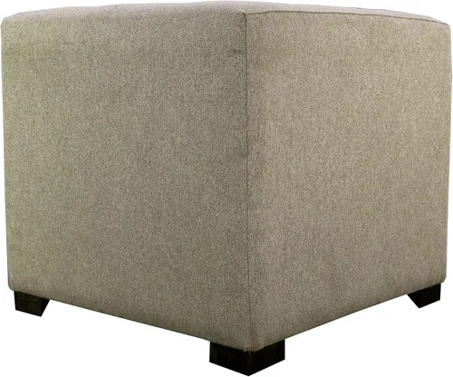 MJL Furniture Designs Merton Collection - Otomana moderna tapizada de tela, con reposapiés de 4 botones, serie Dawson, Brindle