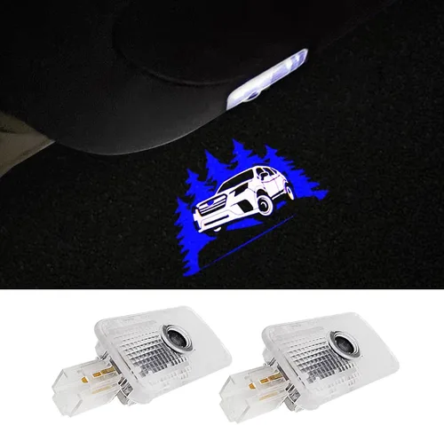 Luces LED con logotipo para puerta de automóvil, proyector de cortesía, luz de bienvenida láser, lámpara de charco, 2 piezas compatibles con legacy