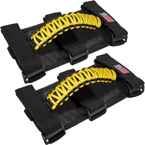 Miniatura 29 de Asas de agarre para Jeep Wrangler JK JKU JL JLU TJ YJ Sports Sahara Freedom Rubicon Unlimited Gladiator JT 1955-2023 UTV ATV Accesorios Premium 550