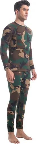 Miniatura 9 de romision 2 Pack Thermal Underwear for Men Long Johns Fleece Lined Hunting Gear Bottom Top Set Base Layer Cold Weather XS-4XL