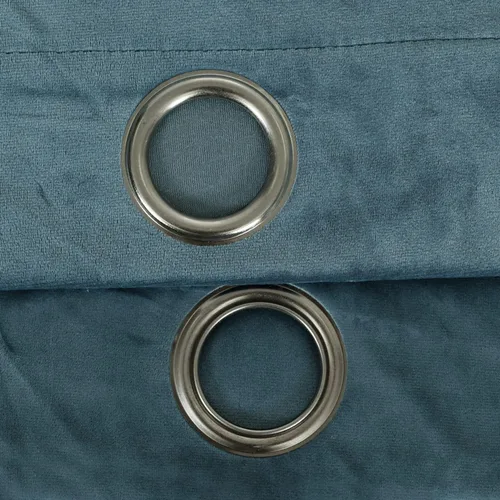 Miniatura 9 de Lush Decor Prima Velvet Sólido - Par de paneles de cortinas filtrante de luz para ventana, 63 pulgadas de largo x 38 pulgadas de ancho, azul pizarra