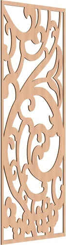 Miniatura 160 de Bridgewater - Paneles de pared decorativos de madera con calado, 9 3/8 pulgadas de ancho x 24 3/8 pulgadas de alto x 1/4 de alto, nogal