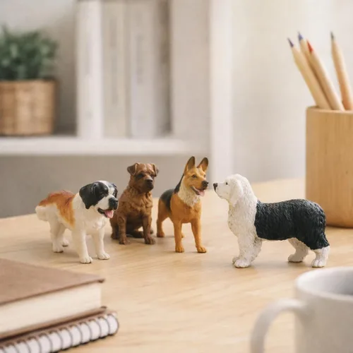 Miniatura 2 de Liberty Imports Juego de 18 figuras de perro grandes, animales de juguete realistas de 4 pulgadas, figuras de raza de perro de plástico grande