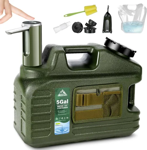 Miniatura 8 de 3.5Gallon Water Jug with Pump, Camping Water Container, BPA Free Portable Water Dispenser with Spigot, Leak-Proof Large Camping Water Jug for