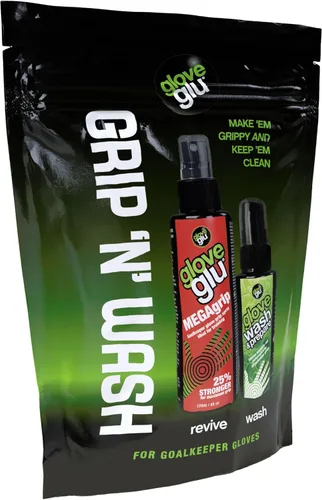 Miniatura 12 de gloveglu - Guantes de portero en espray Guantes de portero de 4.1 fl oz en aerosol MEGAgrip + guante de portero de 1.7 fl oz en aerosol para lavar