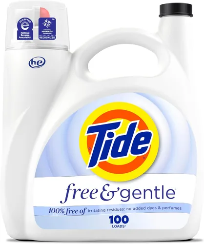 Miniatura 24 de Tide Free & Gentle - Detergente líquido suave para ropa, 64 cargas